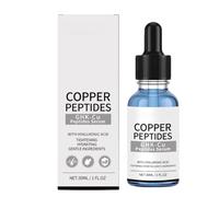 Sérum Visage aux Peptides de Cuivre, Crème Raffermissante et Anti-Âge, Stimule la Production de Collagène, Formule Hydratante et Raffermissante, Convient à Tous les Types de Peau