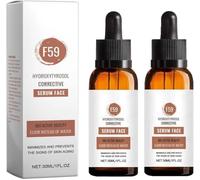 Sérum visage correcteur raffermissant à l'hydroxytyrosol F59, sérum anti-rides, soin hydratant à l'acide hyaluronique, resserre les pores et raffermit la peau, convient à tous les types de peau.