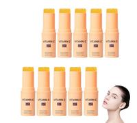 Sérum visage en stick à la vitamine C, baume multi-effets anti-rides, stick raffermissant, soin contour des yeux Instant Firmx, cible les rides et ridules, hydrate le visage au quotidien (10 PCS)