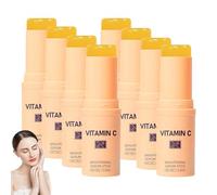 SéRum Visage En Stick à La Vitamine C, SéRum Corps éClaircissant Et Hydratant à La Vitamine C, Sti/ck Hydratant Contour Des Yeux Au CollagèNe, Baume Hydr/atant éClaircissant En Stick (8 PCS)