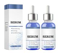 Sérum visage peptide cuivre anti-rides avec acide hyaluronique, peptides de cuivre réduit les ridules et les rides, améliore l'élasticité de la peau (2 pièces)