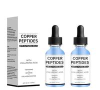 Sérum visage peptide de cuivre - Anti-âge, raffermit et répare la peau. Réduit les rides, hydrate et laisse un teint lisse et éclatant. Soin doux (2 pièces)