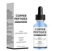 Sérum visage peptide de cuivre - Anti-âge, raffermit et répare la peau. Réduit les rides, hydrate et laisse un teint lisse et éclatant. Soin doux (1 pièce)