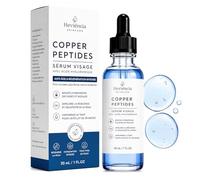 Sérum Visage Peptides de Cuivre GHK-Cu + Acide Hyaluronique, Anti-Âge Hydratant et Raffermissant, Réduction des Rides et Ridules, Peau Lisse et Élastique, Tous Types de Peau, 30 ml