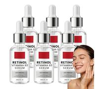 Sérum visage quotidien au rétinol, sérums hydratants pour le visage à la vitamine B3, sérums de soin non gras à absorption rapide, sérums éclaircissants pour tous types de peau. (6PCS)