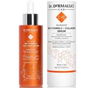 Serum Visage Vitamine C 100ml BIO | Anti age, Antioxydant, Illuminateur, Hydratant | Avec Collagene Marin, Retinol, Acide Hyaluronique et Peptides | Certifie AIAB, Teste au Nickel, Made in Italy