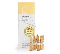 Serum Vitamine C Anti Taches Brunes Visage -25% de Tâches de Vieillesse en 3 Mois, 57% de Collagene, Vitamine C Serum Visage 7x2ml Ampoules, Serum Anti Tache Visage et Anti Age - Elemental Care