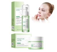 Sérums pour le Visage + Crème Hydratante, Avec Acide Salicylique, Réparation de l'Acné, Facial Cream, Crème Anti-Âge, Pour L'Hydratation et le Raffermissement de la Peau Afin de Réduire les Ridules