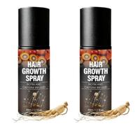 Serums Pousse Cheveux Très Rapide, 50ml * 2pcs Hair Growth Spray, Huile De Ricin Bio Caféine, La Croissance Des Cheveux, Convient Aux Hommes Et Aux Femmes,Facilité D'utilisation