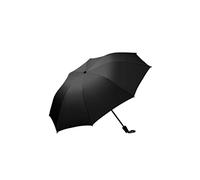 SERUMY Mini parapluie Mubrella 16 baleines - Grand parapluie solide entièrement automatique - Parapluie de pluie - Pour homme et femme - Coupe-vent - 8 baleines - Noir