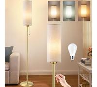 Seruno X Lampadaire Sur Pied Salon, 3 Températures de Couleur, Ampoule LED 9 W incluse, Réglables Lampe de Lecture Lin Moderne, Lampes de Chevet pour Chambre à Coucher, Salon, Bureau
