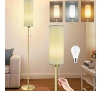 Seruno X Lampadaire Sur Pied Salon, 3 Températures de Couleur, Ampoule LED 9 W incluse, Réglables Lampe de Lecture Gris Moderne, Lampes de Chevet pour Chambre à Coucher, Salon, Bureau