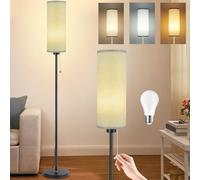 Seruno X Lampadaire Sur Pied Salon, 3 Températures de Couleur, Ampoule LED 9 W incluse, Réglables Lampe de Lecture Gris Moderne, Lampes de Chevet pour Chambre à Coucher, Salon, Bureau