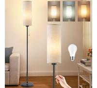 Seruno X Lampadaire Sur Pied Salon, 3 Températures de Couleur, Ampoule LED 9 W incluse, Réglables Lampe de Lecture Lin Moderne, Lampes de Chevet pour Chambre à Coucher, Salon, Bureau