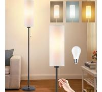 Seruno X Lampadaire Sur Pied Salon, 3 Températures de Couleur, Ampoule LED 9 W incluse, Réglables Lampe de Lecture Blanc Moderne, Lampes de Chevet pour Chambre à Coucher, Salon, Bureau