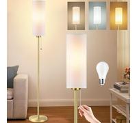 Seruno X Lampadaire Sur Pied Salon, 3 Températures de Couleur, Ampoule LED 9 W incluse, Réglables Lampe de Lecture Blanc Moderne, Lampes de Chevet pour Chambre à Coucher, Salon, Bureau
