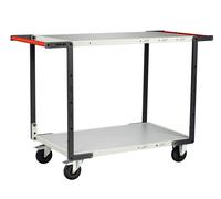 Servante 2 plateaux mélaminé + double poignées + roues CC 250 kg - FIMM - 884722116