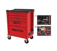 KS TOOLS Servante RACING 5 tiroirs équipée 184 outils - 855.5184