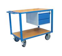 Servante 500 kg 2 plateaux 1060x680 mm médium 2 tiroirs FIMM - 880009548