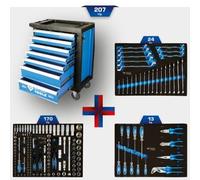 Brilliant Tools Brilliant Tools Chariot d’atelier avec 7 tiroirs et 207 outils Quantité:1