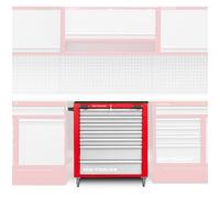 Servante à outils compacte 7 tiroirs idéal pour établis PRACO MW Tools GW207PR