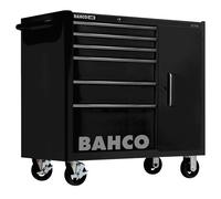 Servante classique C75 avec 6 tiroirs et armoire lat?rale noir 986 x 501 x 1100 mm 1475KXL6CBLACK Bahco