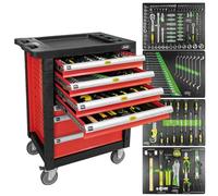 SERVANTE D'ATELIER 7 TIROIRS Complete avec 172 Outils