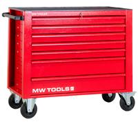 Servante d'atelier 7 tiroirs rouge extra large 1055 mm avec verrouillage intégré dans la poignée grandes roues ø160 mm MW Tools GW307RX