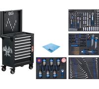 Servante d'atelier, 8 tiroirs avec 263 outils