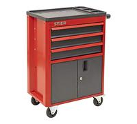 Servante d'atelier-armoire roulante STIER avec 3 tiroirs