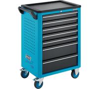 Servante d'atelier Assistant 176N-7 ∙ seul 176N-7 ∙ L x l x H : 780 mm x 498 mm x 1018 mm ∙ tiroirs, plats : 5× 81 x 522 x 348 mm ∙ tiroirs, hauts : 2× 166 x 522 x 348 mm