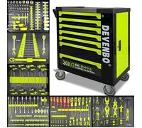 Servante d'atelier - BARRACUDA TOOLS - Devenbo - 7 tiroirs - 246 outils - Verrouillage à clé