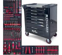 Servante d'atelier - BARRACUDA TOOLS - Stahlbär Black Edition - 7 tiroirs - Acier - Noir