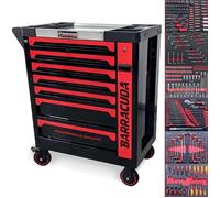 Servante d'atelier/ Chariot Barracuda Tools CUDA Max XXL 8 tiroirs 6 outillés, 4 roues, 2 freins, Chariot MECANICIEN, GARAGISTE