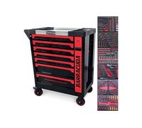 Servante d'atelier/Chariot Barracuda Tools CUDA Max XXL 8 tiroirs 6 outillés, 4 roues, 2 freins, Chariot MECANICIEN, GARAGISTE