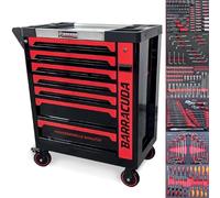 Servante d'atelier/Chariot Barracuda Tools CUDA Max XXL 8 tiroirs 6 outillés, 4 roues, 2 freins, Chariot MECANICIEN, GARAGISTE
