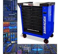 Servante d'atelier/ Chariot Barracuda Tools XXL RACING 9 tiroirs 8 outillés - 4 roues, 2 freins, Chariot MECANICIEN, GARAGISTE