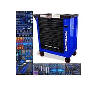 Servante d'atelier complète Barracuda Tools XXL RACING 9 tiroirs 284 outils - 4 roues, 2 freins, Chariot MECANICIEN, GARAGISTE