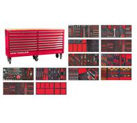 Servante d'atelier complète extra large MEGA EV XXL 782 outils MW Tools MWE999G5A