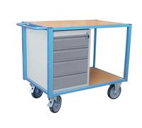 Servante d'atelier équipée 1 bloc 4 tiroirs 500 kg - 880002988