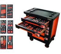 Servante d'atelier équipée clés + pinces 44 outils