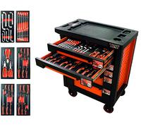 Servante d'atelier équipée clés + pinces + tournevis 43 outils