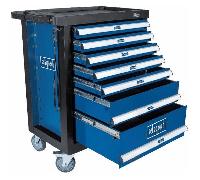 Scheppach Servante d'atelier outillée TW1100 – 70 pièces, 7 grands tiroirs, servante incluse