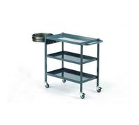 Servante d'atelier Plateaux en Tôle et Revêtement Caoutchouc avec Collecteur de Déchets - MANUEST - 8MSRMC39E5N724