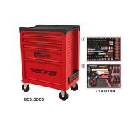 Servante d'atelier RACING KS TOOLS 5 tiroirs équipée de 184 outils - 855.5184 KS TOOLS - 855.5184