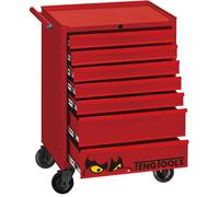 Servante d'atelier rouge - 7 tiroirs - Mini Master Set - 286 outils Teng Tools TKW26R286T