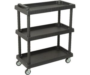 Servante d'atelier - TOPCAR - 17757 - 3 étagères - Charge max 120 kg - Roues pivotantes