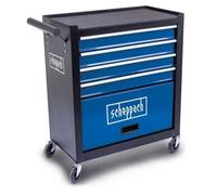 Scheppach Servante d'atelier TW1300 – 4 tiroirs, 1 compartiment à outils, 120 kg, 4 roues