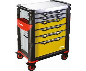Servante grand volume 6 tiroirs SAM OUTILLAGE plateau inox - 416
