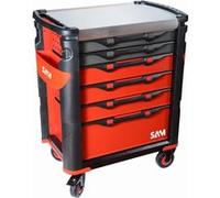 Servante grand volume 6 tiroirs SAM OUTILLAGE plateau inox - 416